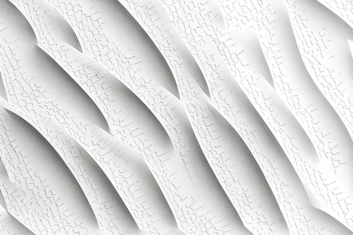Abstract White Pattern With Curved Lines photo