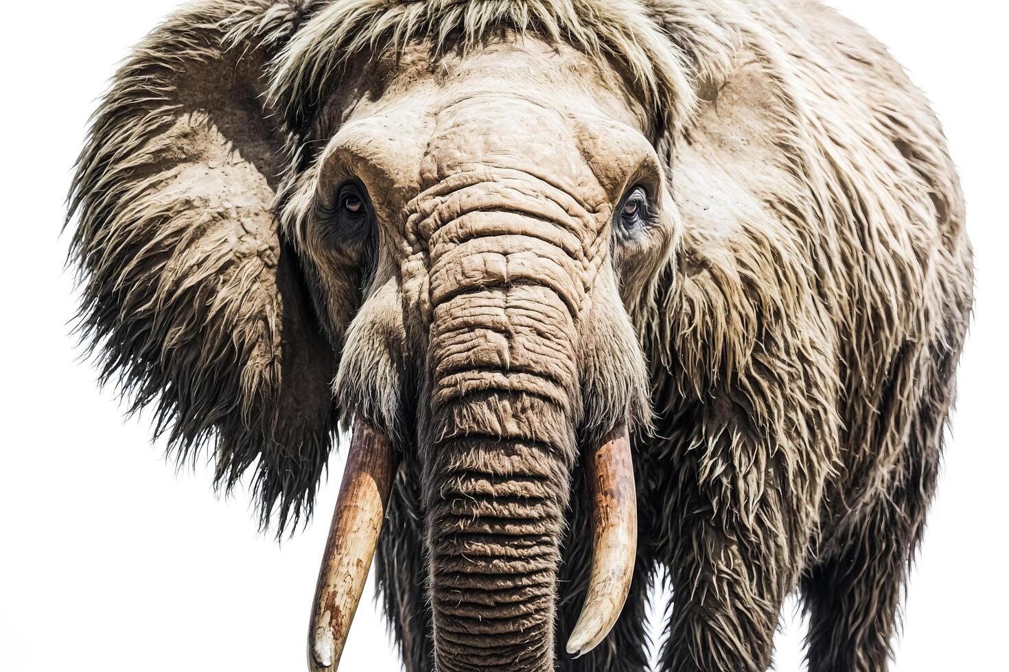 Close-up of Elephant with Tusks photo