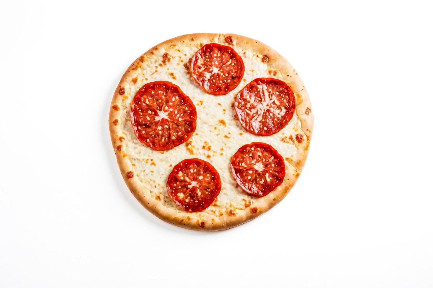 Pizza with tomato topping photo