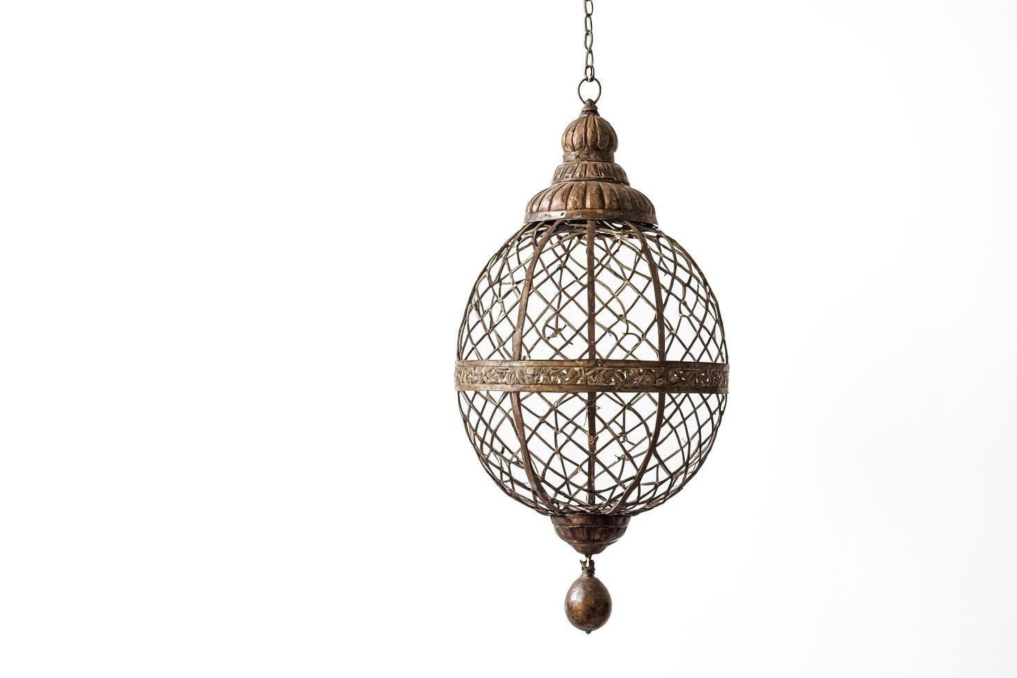 Ornate Metal Cage Pendant Light photo