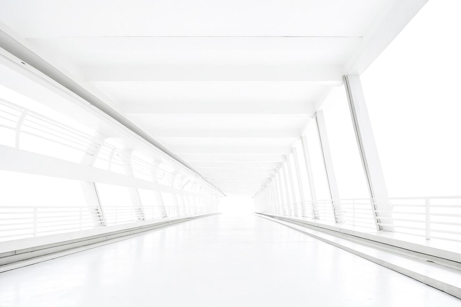 White Tunnel in Modern Architecture photo