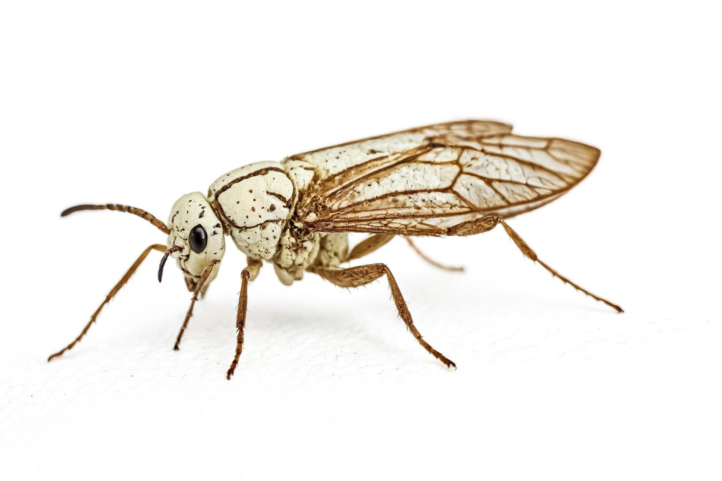 White ant on white background photo