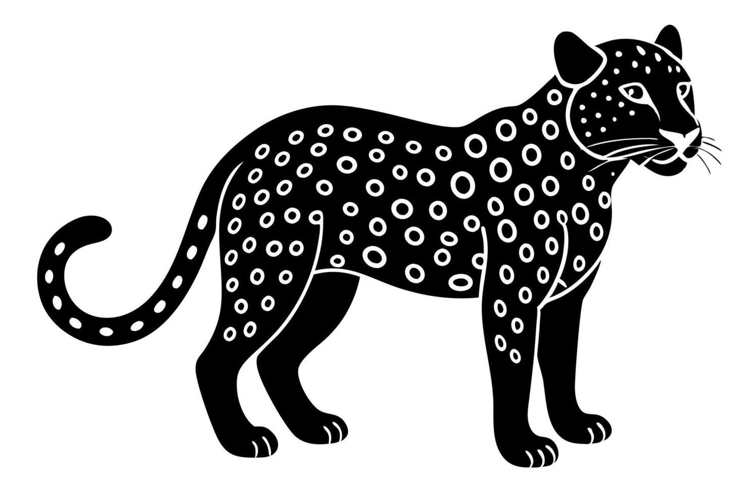 Funny Jaguar Illustration Cartoons, Clipart And Line Art Design on White Background, Funny Jaguar illustration in cartoons, clipart, and line art design on a white background vector