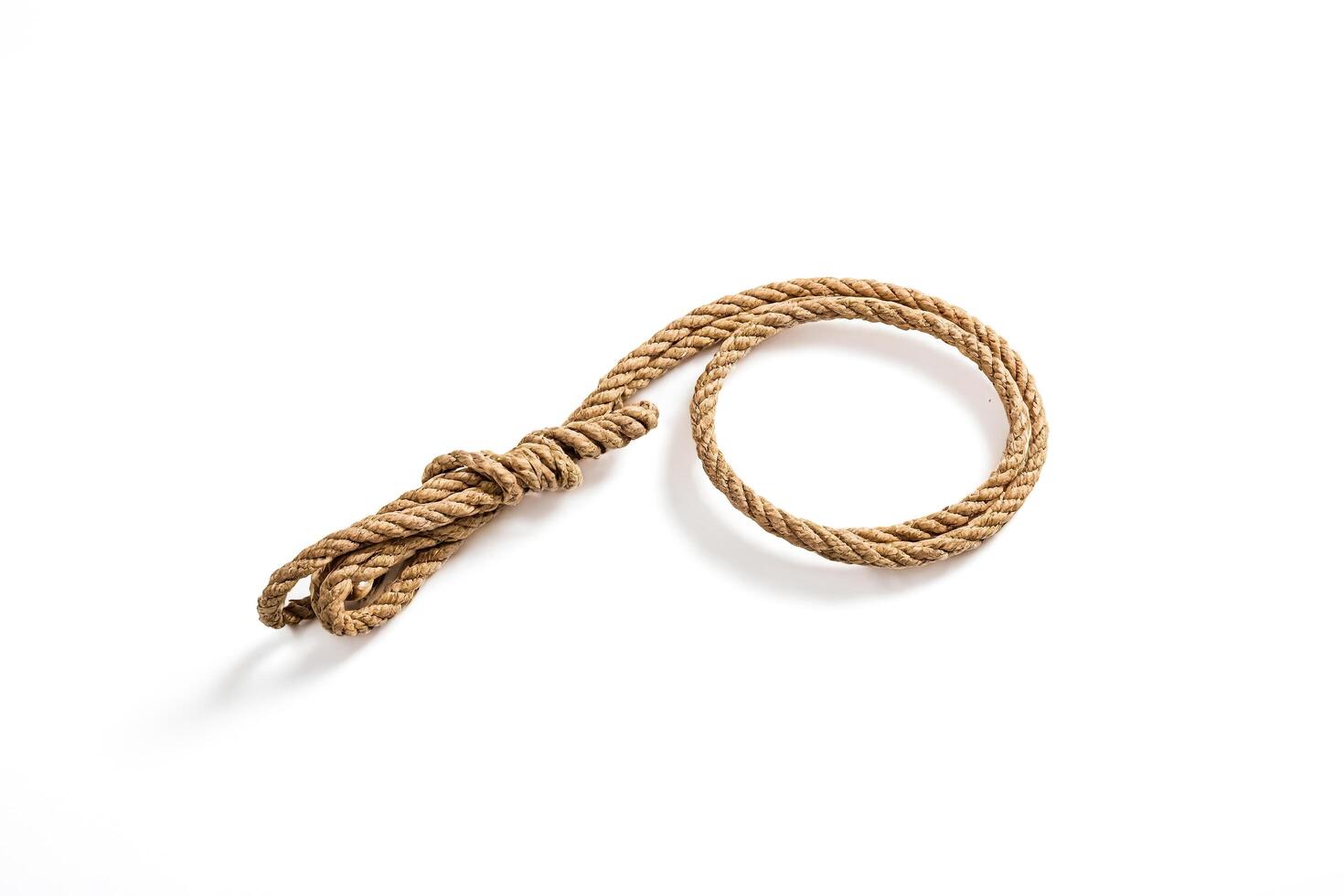 Rope Knot on White Background photo