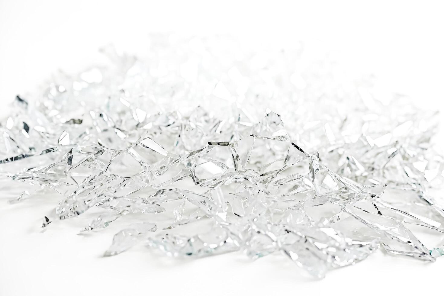 Abstract Shiny Texture of Crushed Glass photo