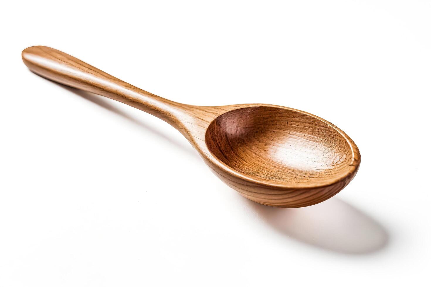 Wooden Spoon on White Background photo