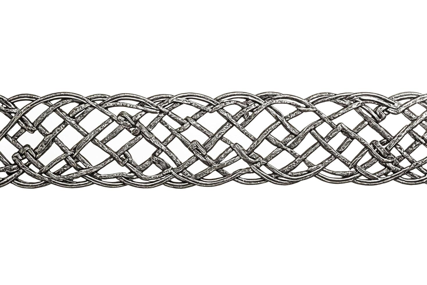 Intertwined Metal Mesh Pattern photo
