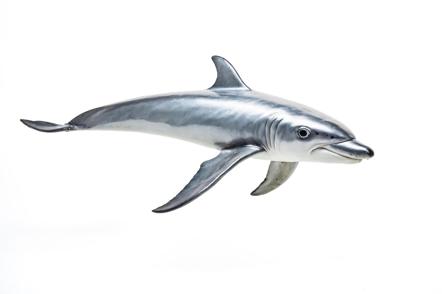 Shark Swimming in White Background photo