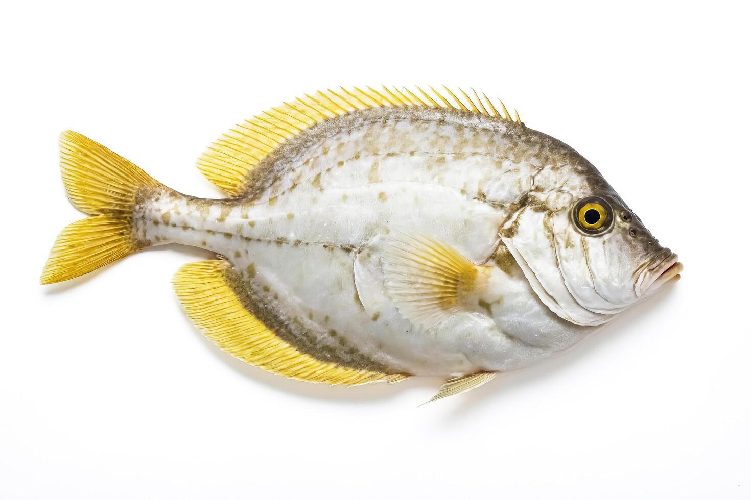 Fresh fish isolated on white background photo