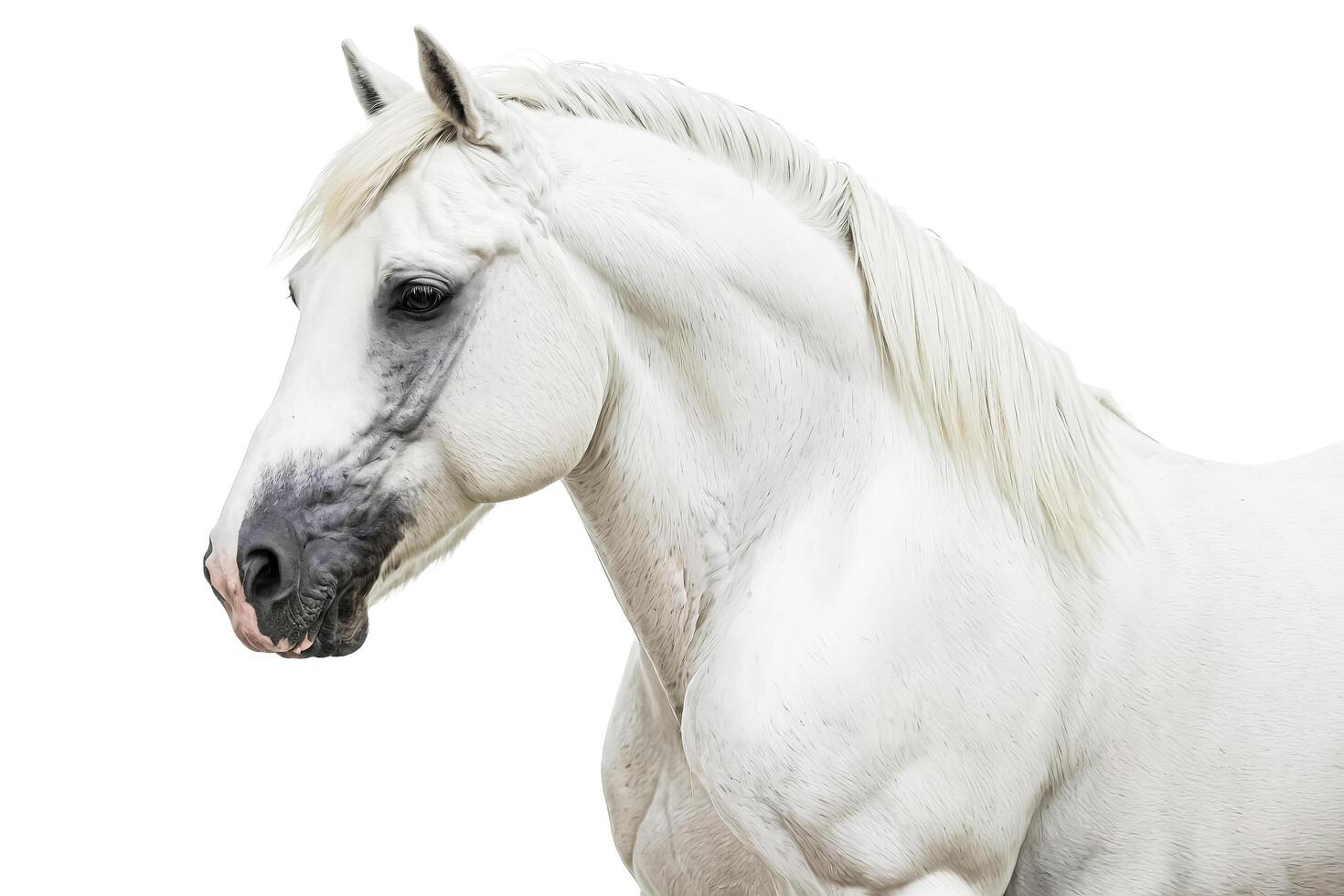 White Horse Portrait photo
