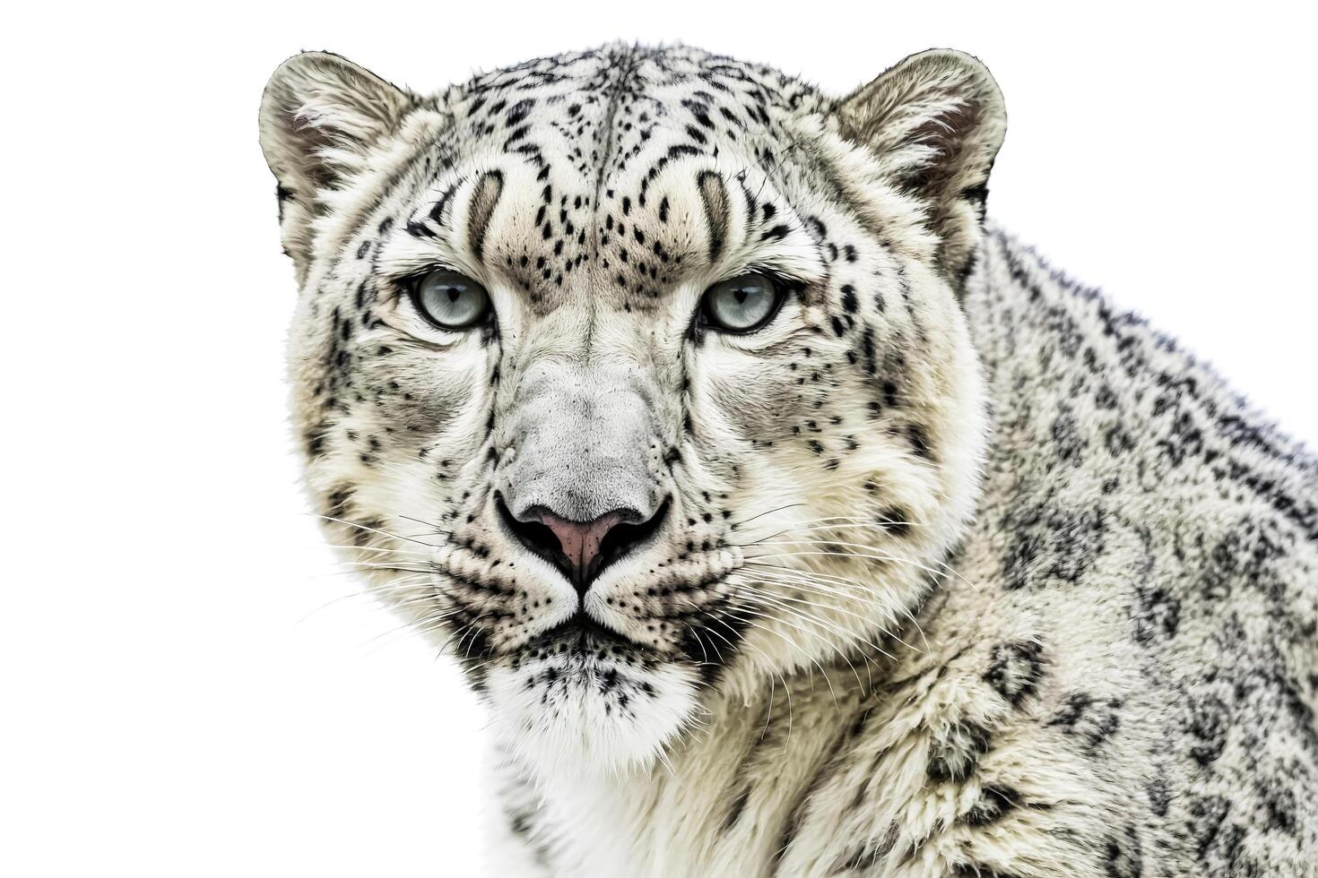 Close-up of a Snow Leopard's Face photo