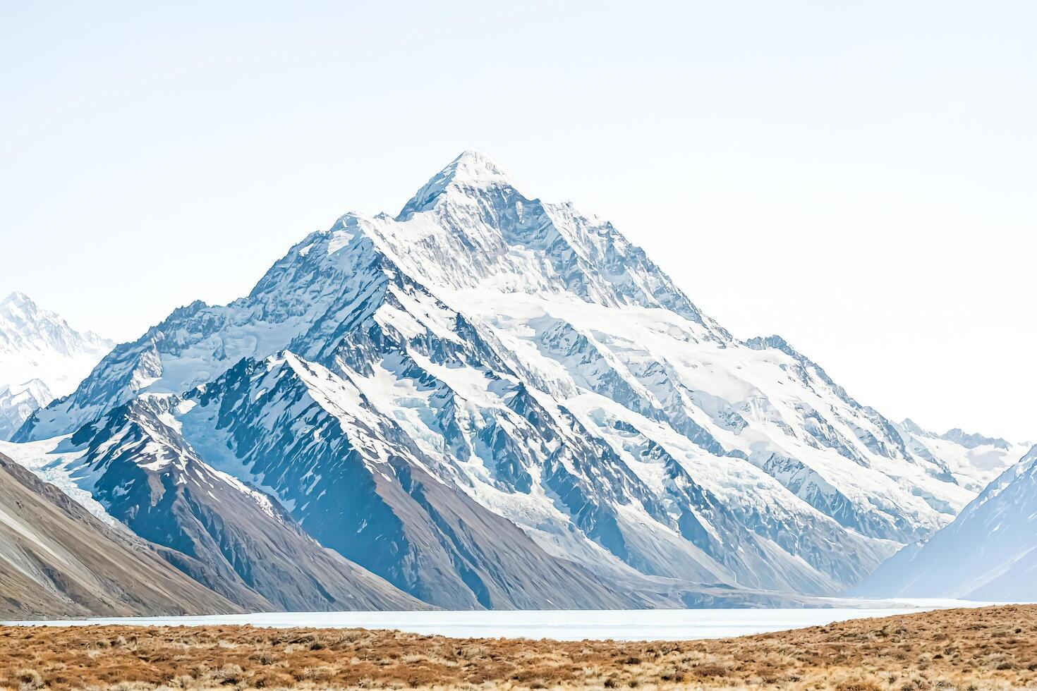 Majestic Mountain Peak in the New Zealand Alps photo