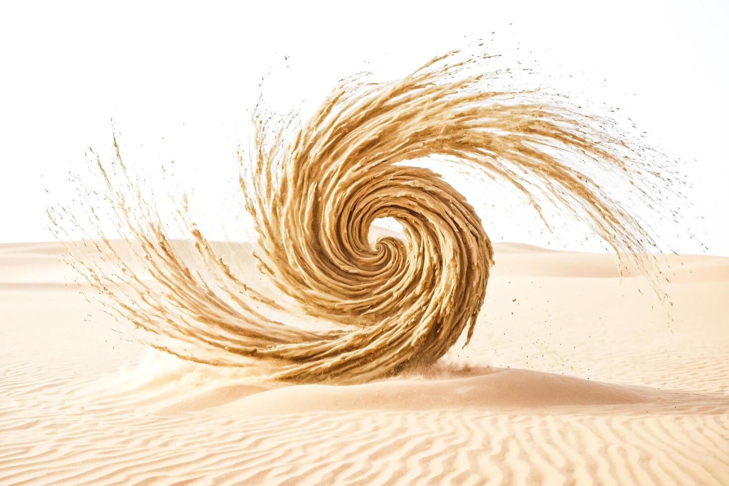 Sand Swirl in the Desert photo
