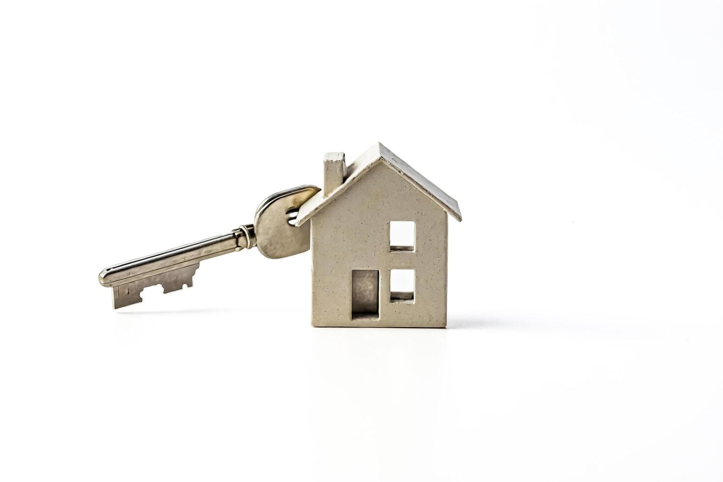 House Key on White Background photo