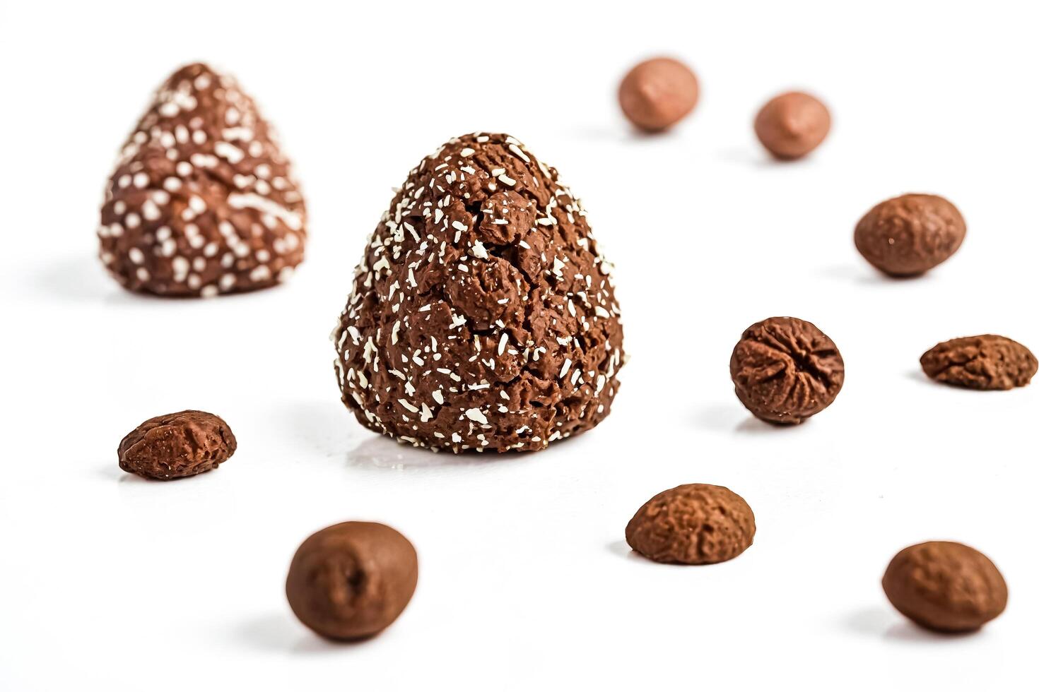 Chocolate Truffles with Coconut Flakes photo
