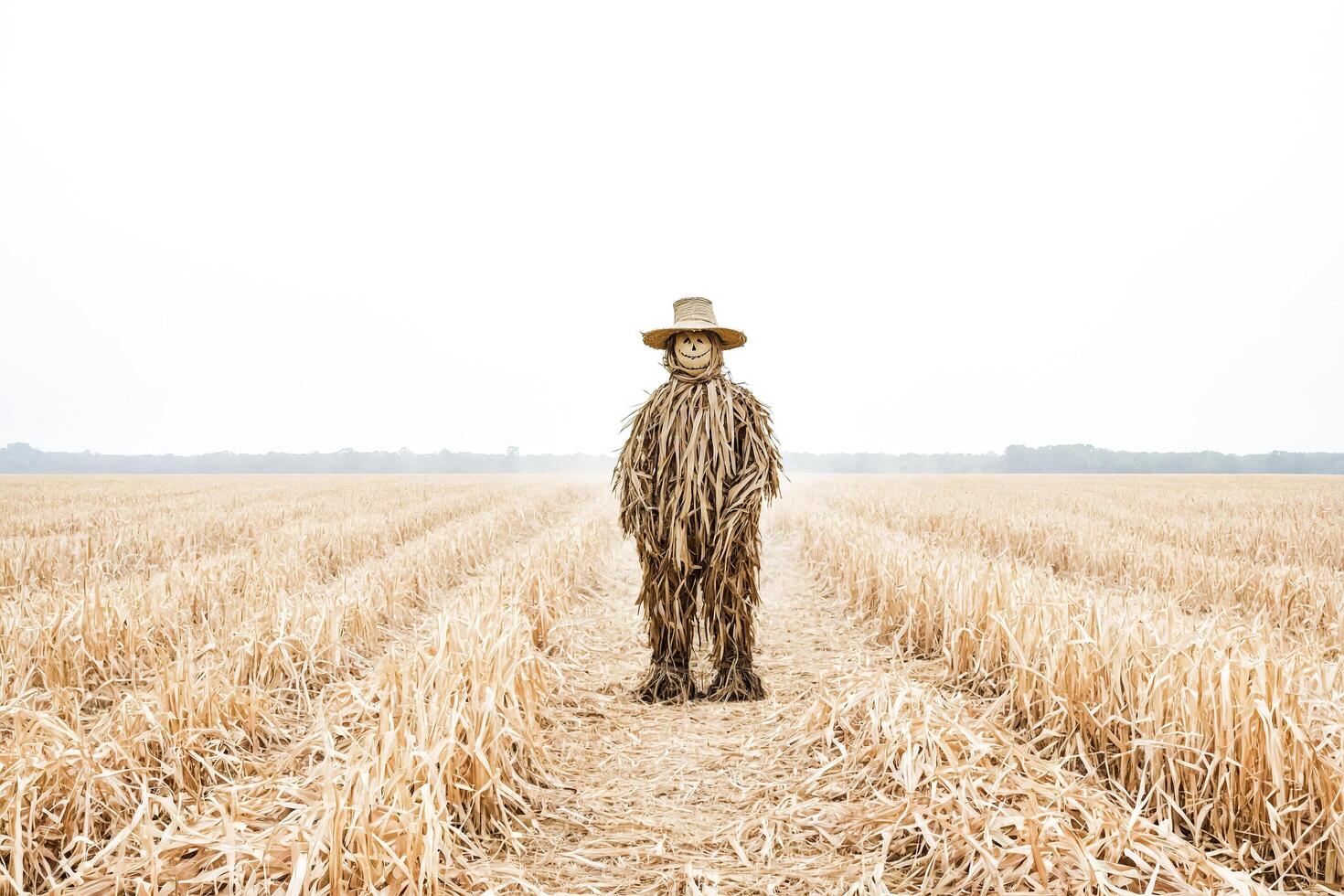 Scarecrow Standing in a Field photo