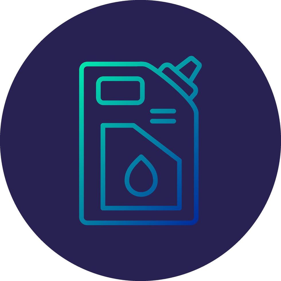 Lubricant Line Circle Gradient Icon Design vector