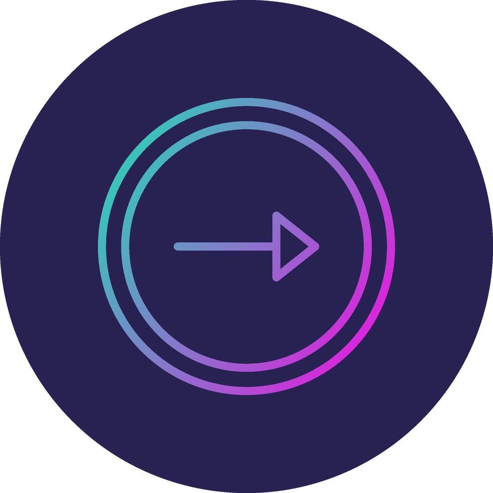 Next Line Circle Gradient Icon Design vector