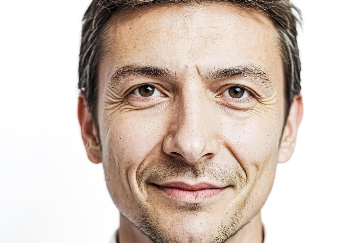 Close-up Portrait of a Man with a Smile photo
