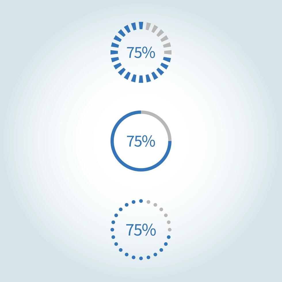 Progress Circles illustration graphic eps vector