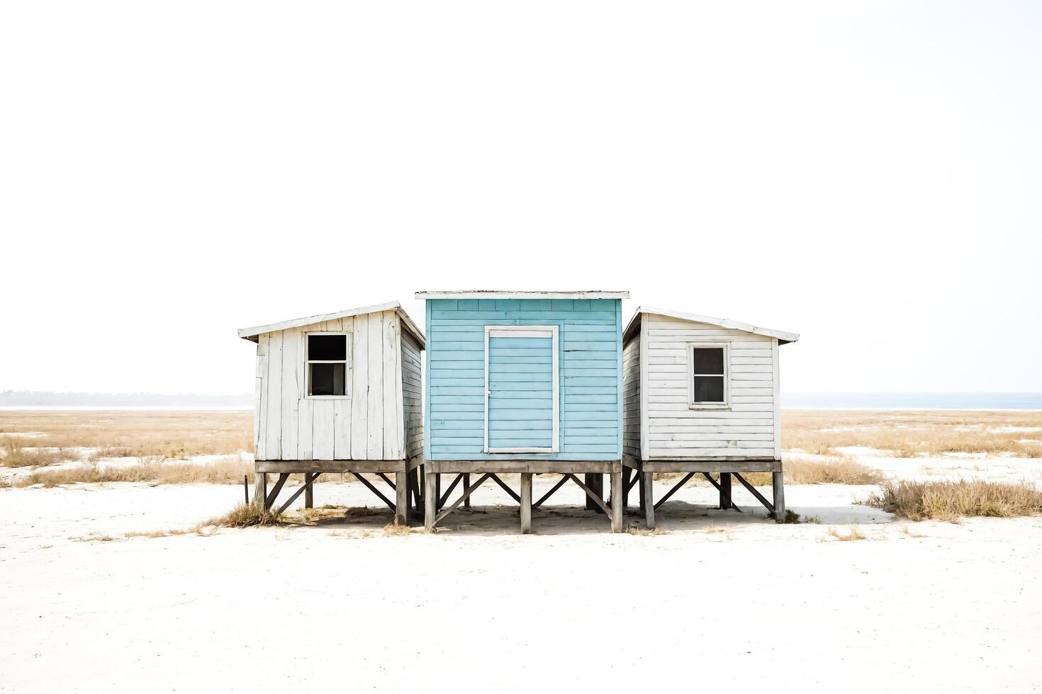 Three Beach Huts on Stilts photo