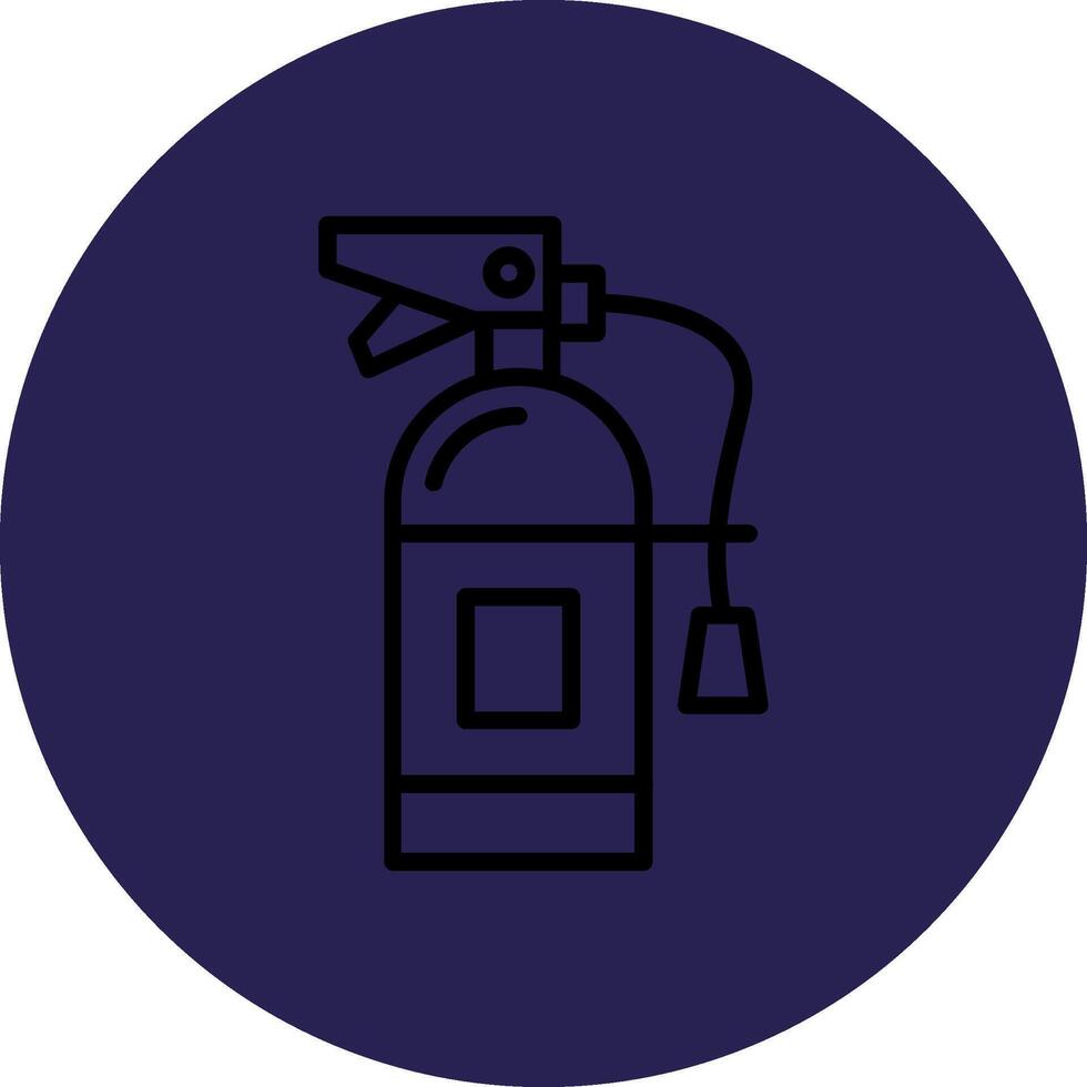 Fire Extinguisher Line Circle Gradient Icon Design vector