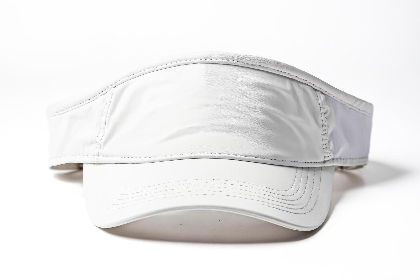 White Baseball Cap Mockup on White Background photo