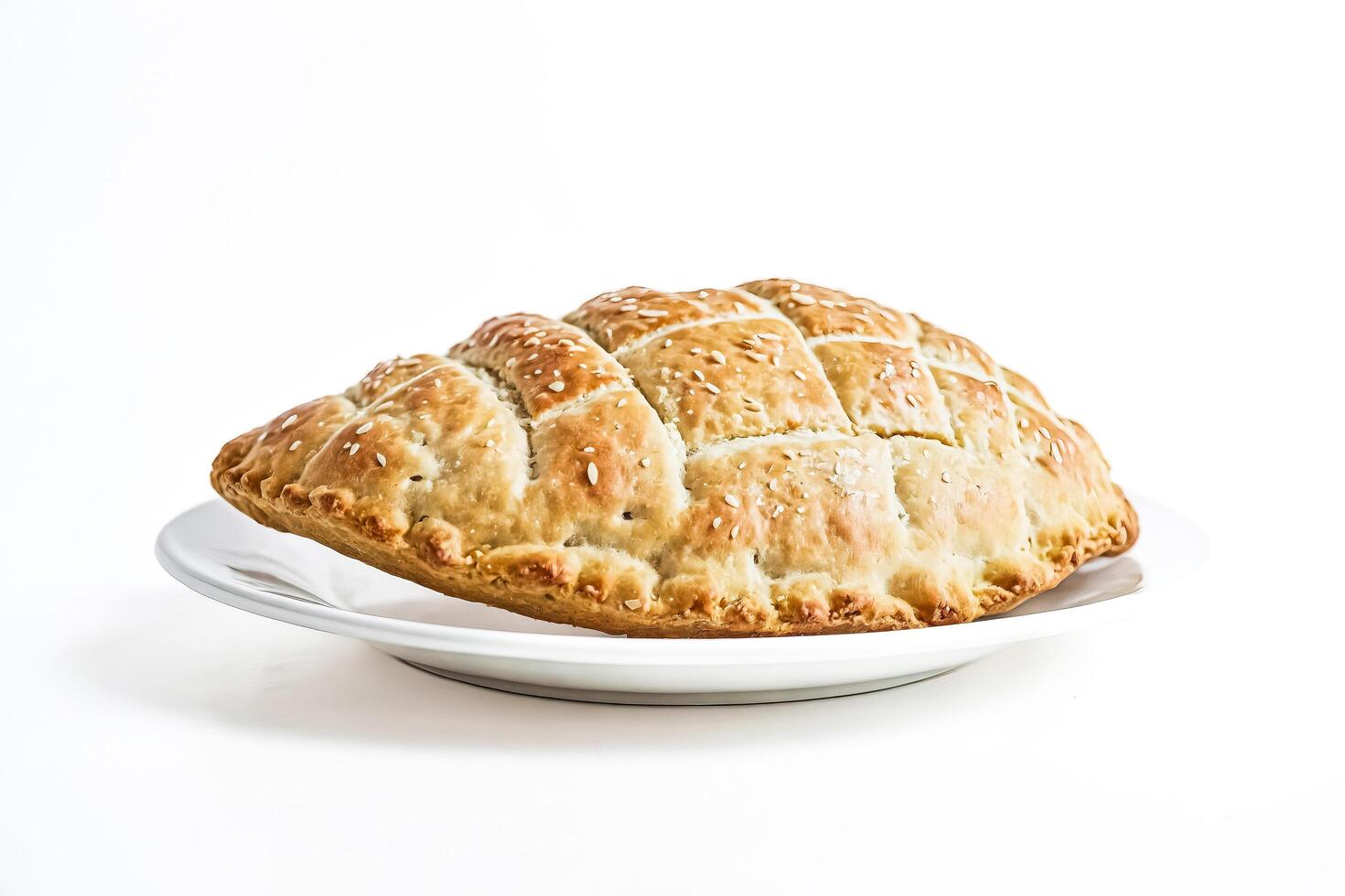 Freshly Baked Pastry on a White Plate photo