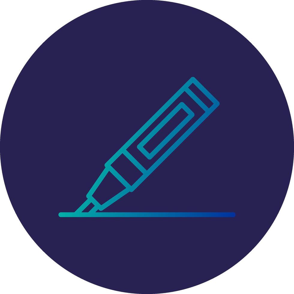 Marker Line Circle Gradient Icon Design vector