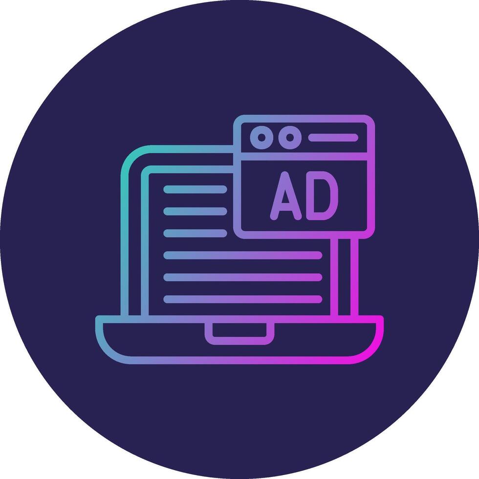 Svg Line Circle Gradient Icon Design vector