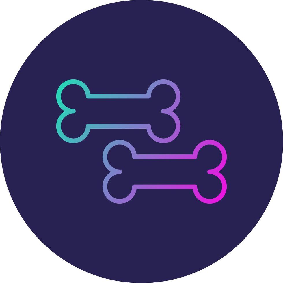 Treats Line Circle Gradient Icon Design vector