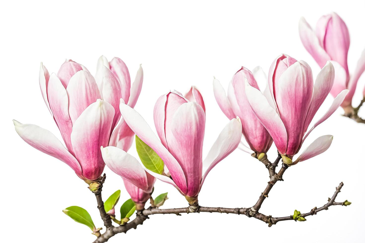 Pink Magnolia Blossoms photo