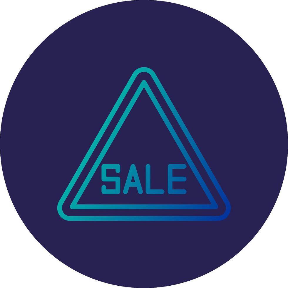 Sale Line Circle Gradient Icon Design vector