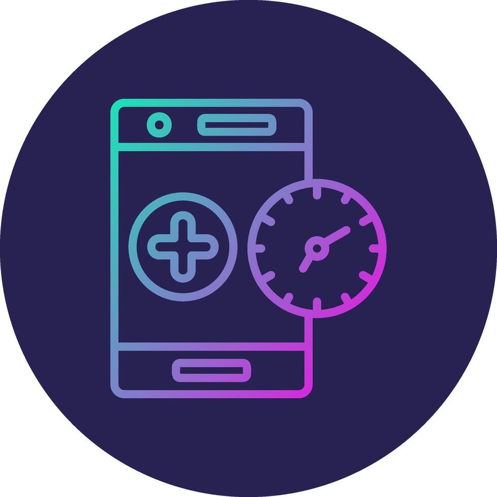 Time Line Circle Gradient Icon Design vector