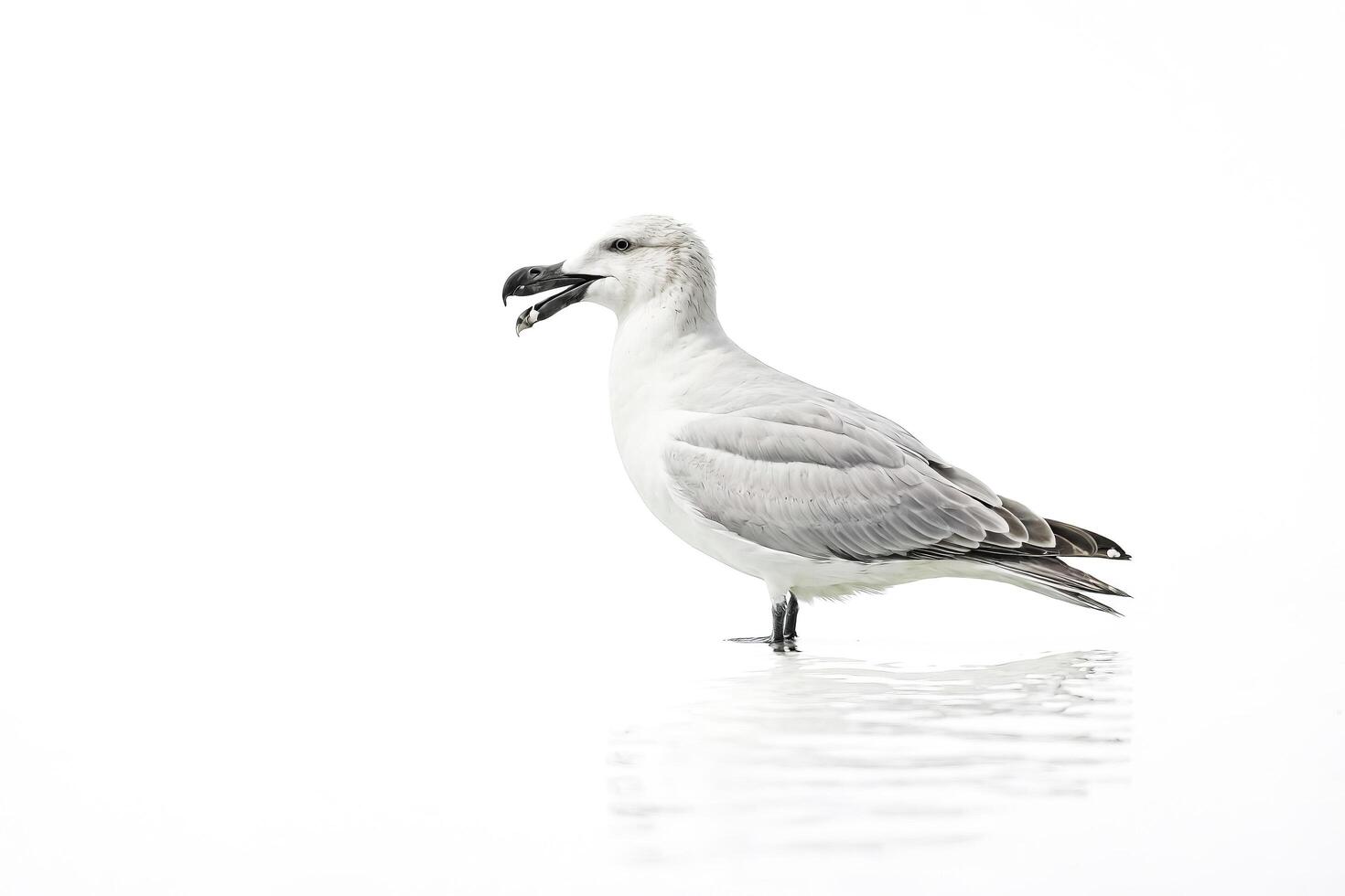 Seagull on White Background photo