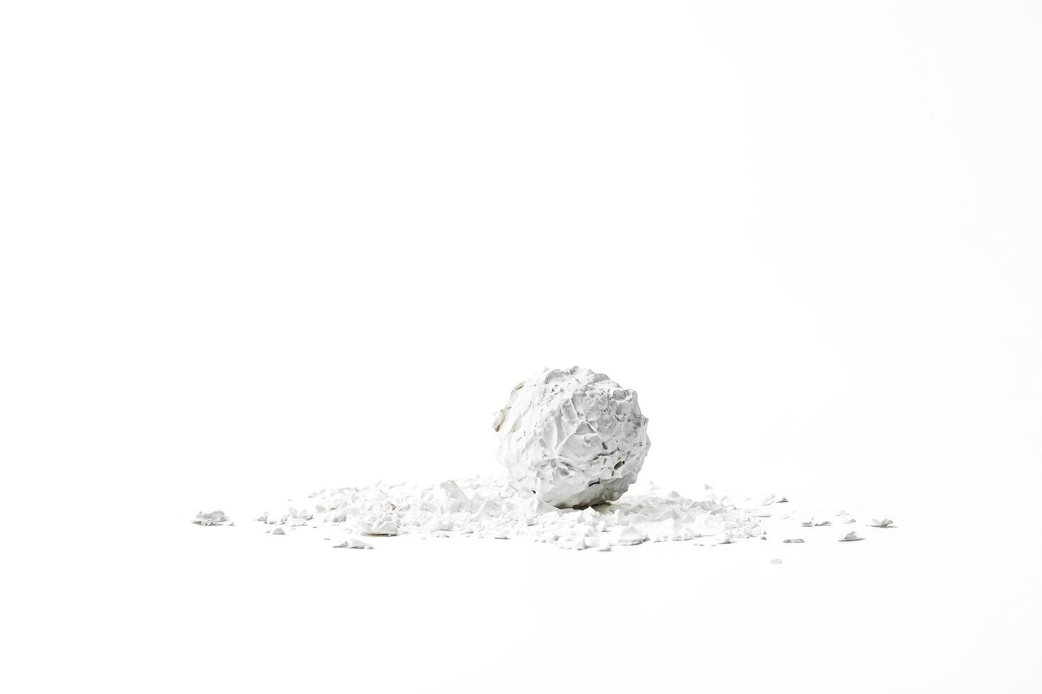 White Crumbled Sphere photo