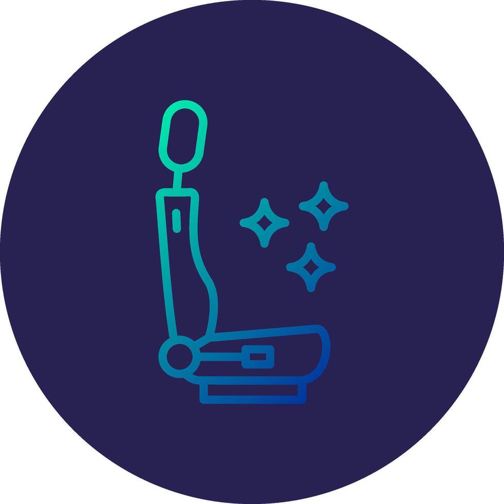 Car Seat Line Circle Gradient Icon Design vector