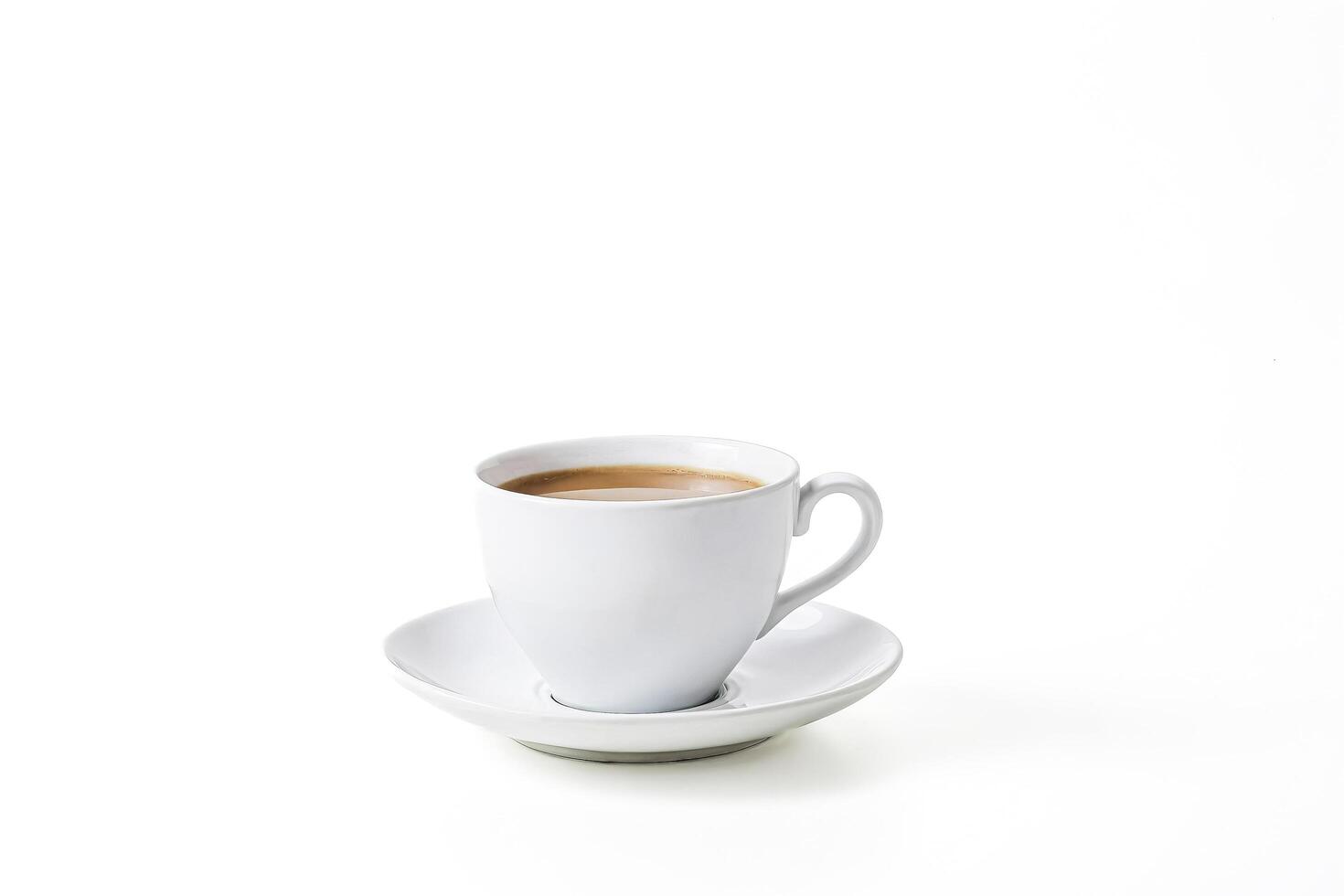 A Cup of Coffee on a White Background photo