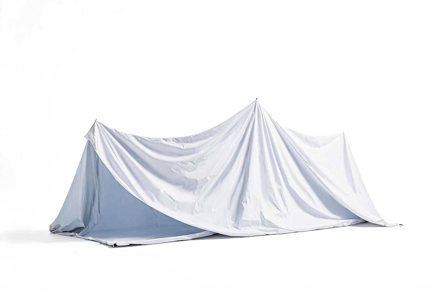 White Tent Isolated on White Background photo