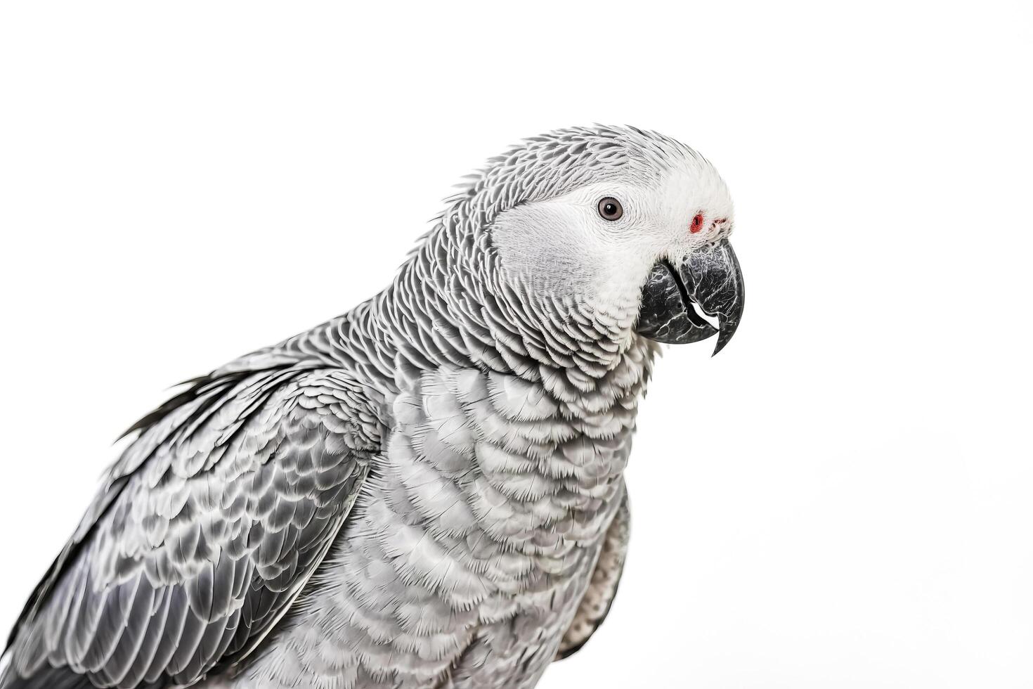Grey Parrot Looking to the Side photo
