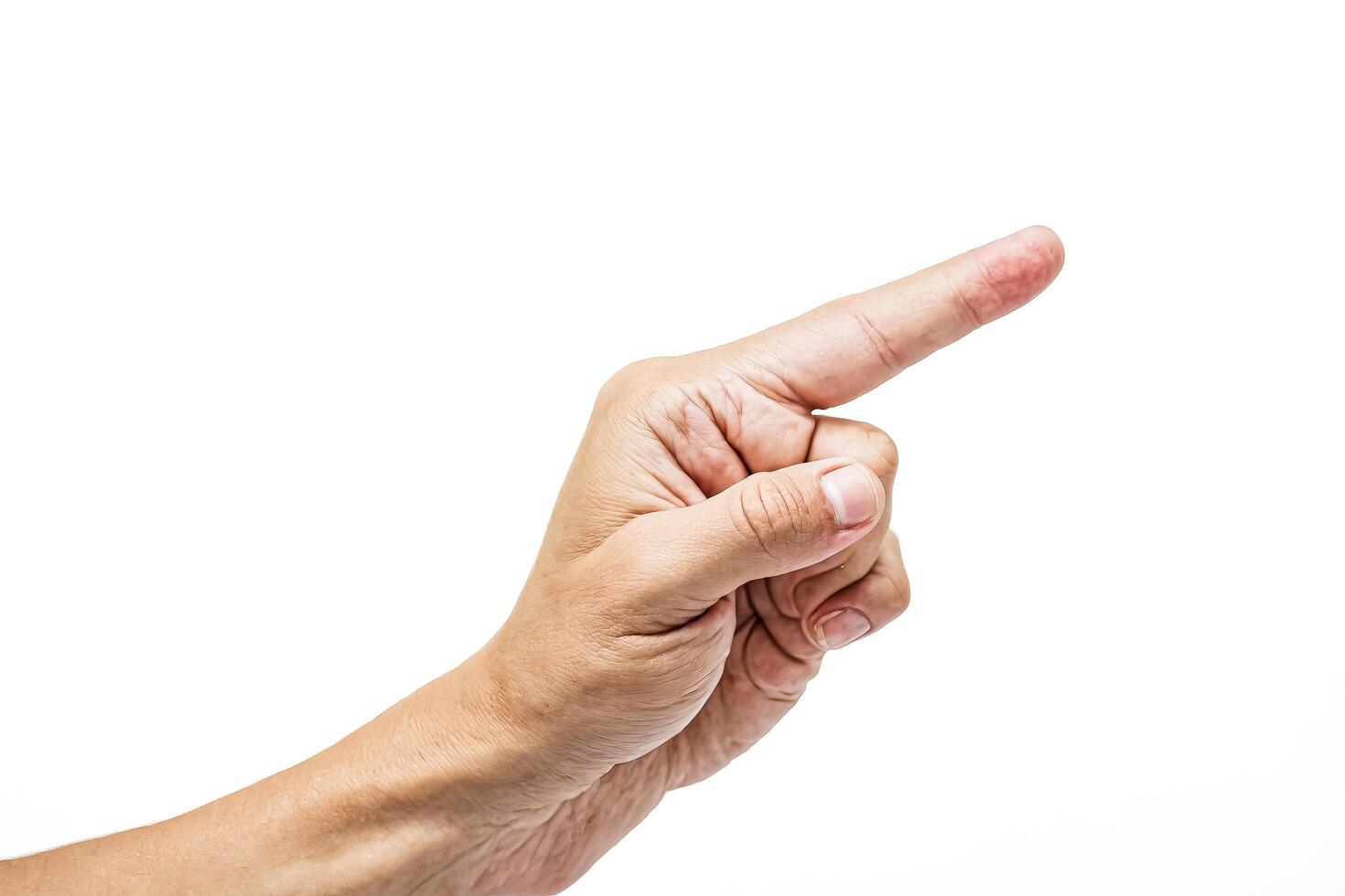 dedo señalador de la mano foto