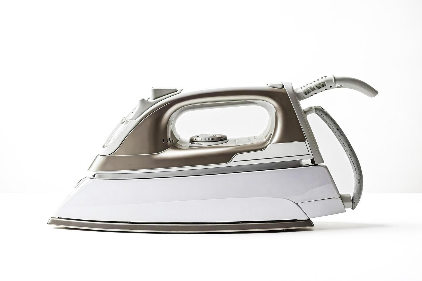 Modern Iron on a White Background photo
