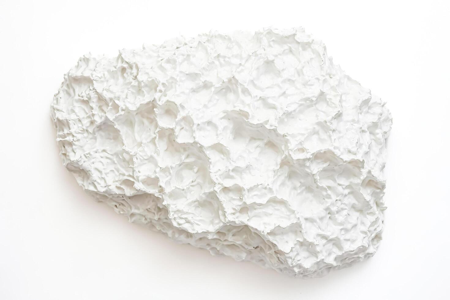 Abstract White Organic Shape photo