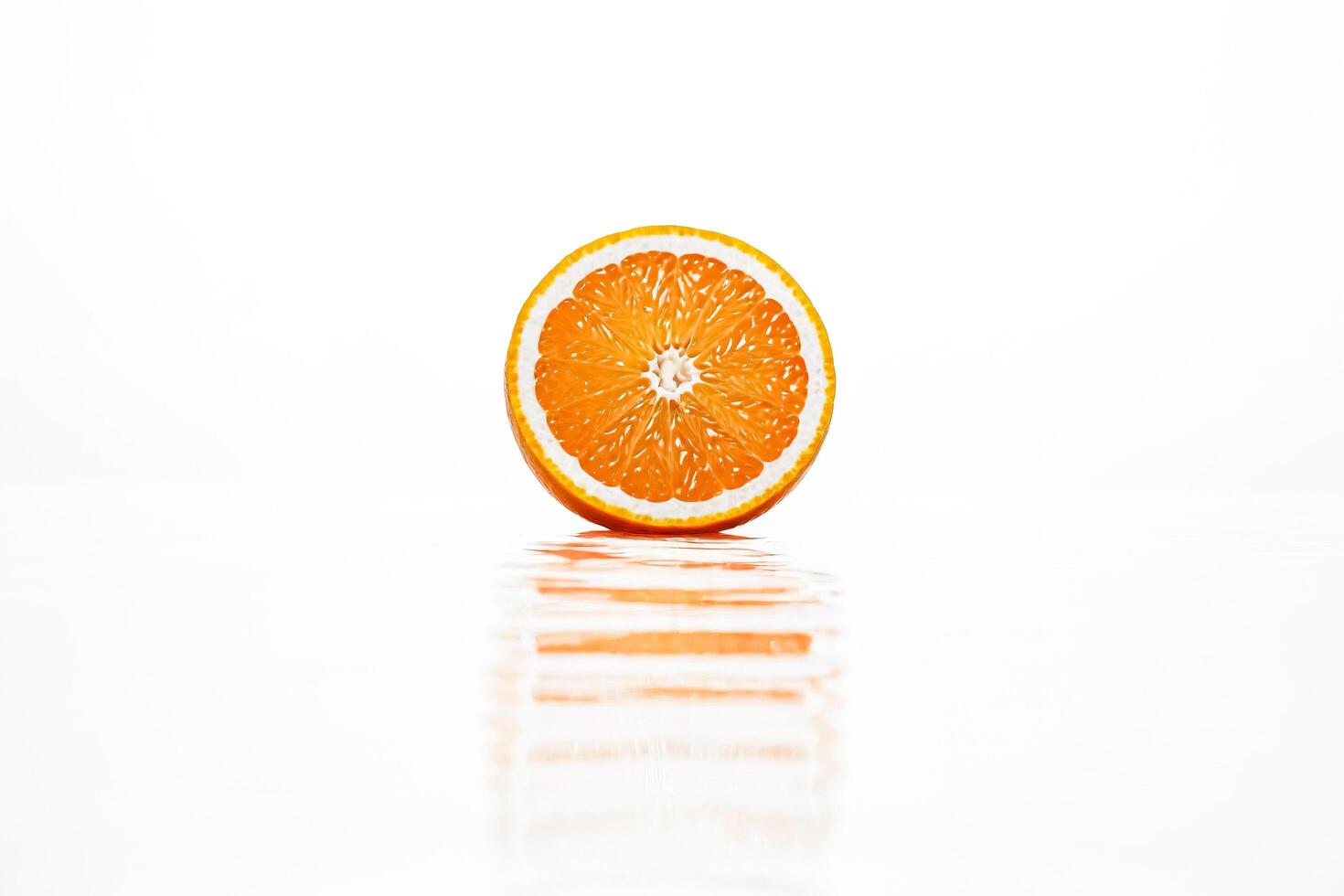 Orange Slice Reflection photo