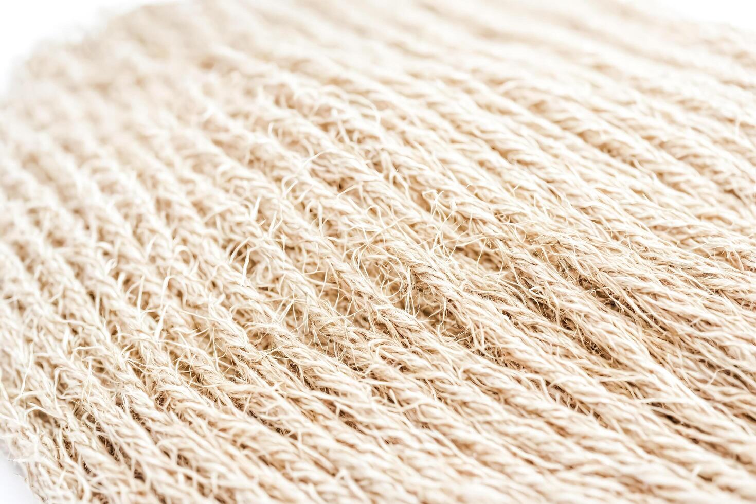 Close-up of Beige Rope Texture photo