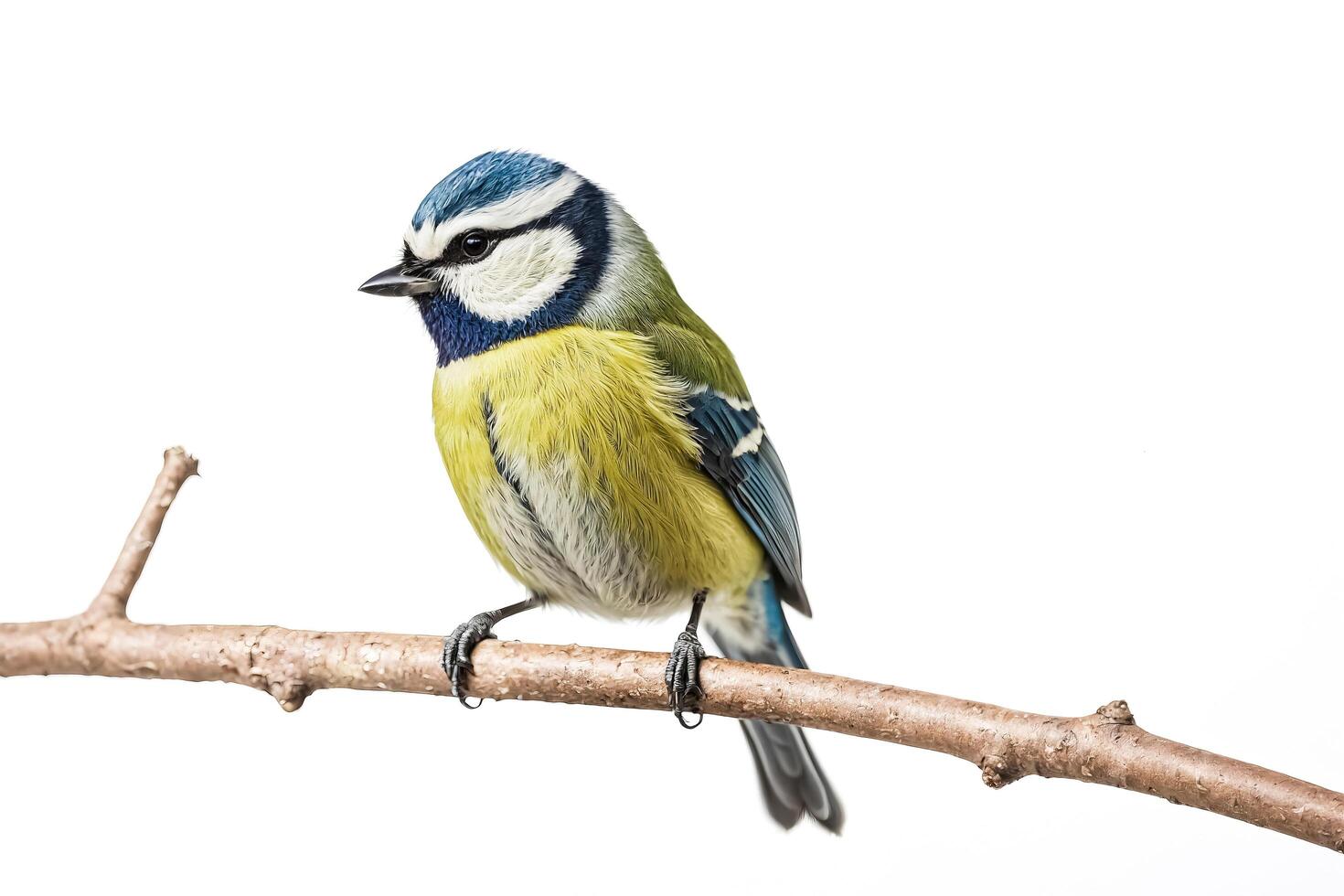 Blue Tit Perched on a Branch photo