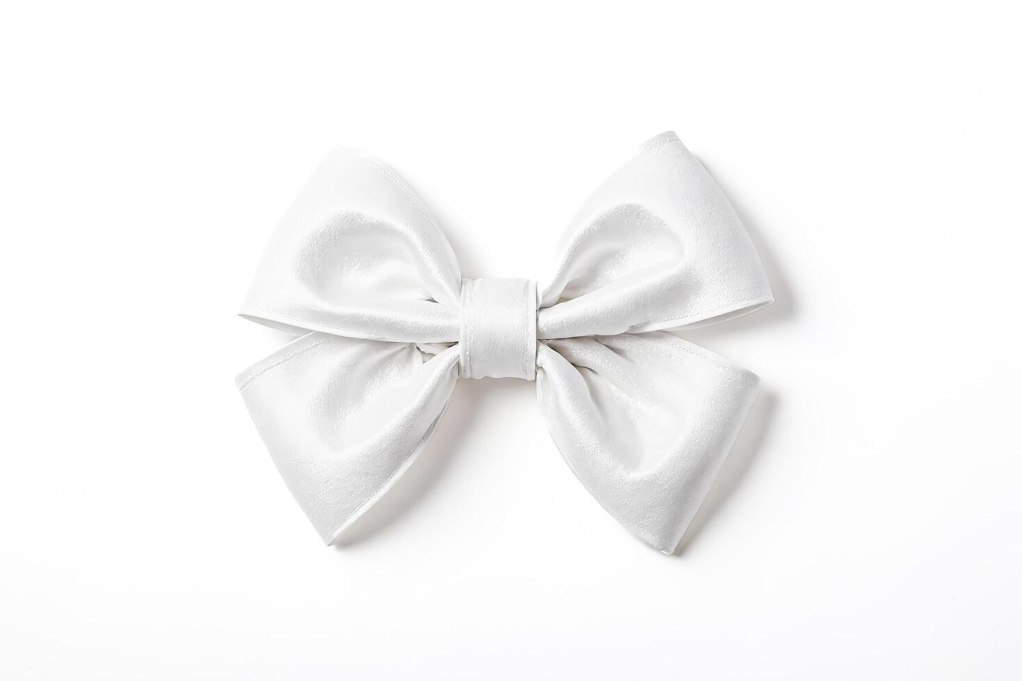 White Satin Bow photo