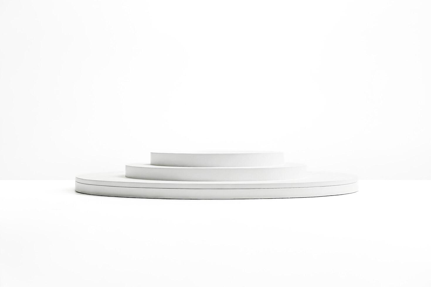 White Minimalist Product Display Platform photo