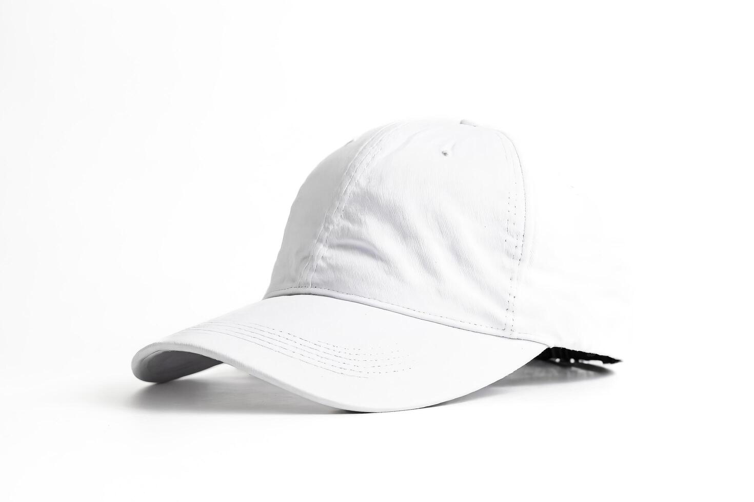 Blank White Baseball Cap Mockup photo