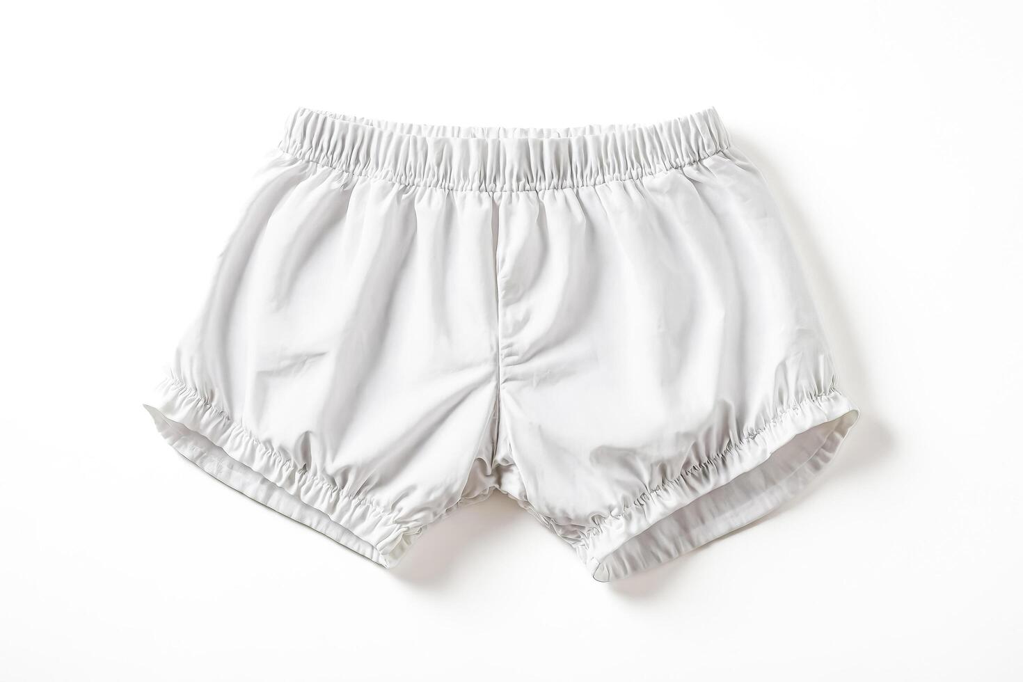 White  Elasticated Shorts photo